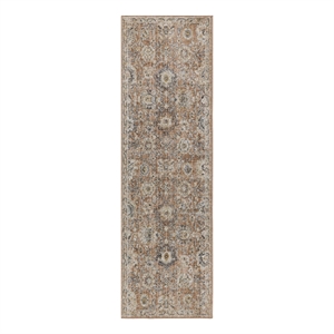 Nourison Home Oushak Home 8' Runner Rust   Area Rug