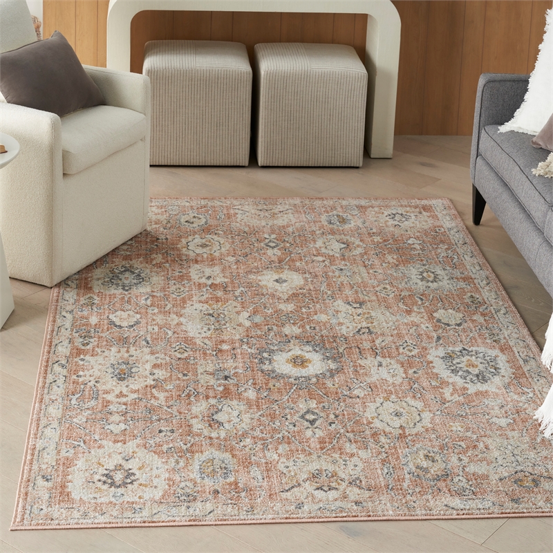 Nourison Home Oushak Home 5' x 7' Rust   Area Rug