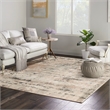 Nourison Concerto 8' x Square Beige Gray Fabric Modern Area Rug (8' Square)