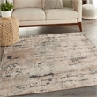 Nourison Concerto 4' x Square Beige Gray Fabric Modern Area Rug (4' Square)