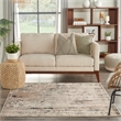 Nourison Concerto 4' x Square Beige Gray Fabric Modern Area Rug (4' Square)