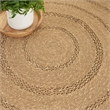 Nourison Home Natural Seagrass 4' x Round Natural   Area Rug