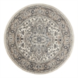 Nourison Concerto 10' x Round Ivory Gray Fabric Farmhouse Area Rug (10' Round)