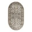 Nourison Concerto 3' x 5' Oval Ivory Gray Fabric Farmhouse Area Rug (5' Oval)