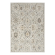 Nourison Oushak Home 6' x 7' Gray Fabric Vintage Indoor Area Rug