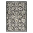 Nourison Oushak Home 6' x 7' Charcoal Vintage Fabric Indoor Rug