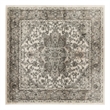 Nourison Concerto 5' x Square Ivory Gray Fabric Farmhouse Area Rug (5' Square)