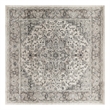 Nourison Concerto 8' x Square Ivory Gray Fabric Farmhouse Area Rug (8' Square)