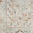 Nourison Oushak Home 6' x 7' Light Gray Vintage Fabric Indoor Rug