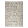 Nourison Oushak Home 6' x 7' Light Gray Vintage Fabric Indoor Rug