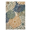 Nourison Home Aloha 5' x 8' Blue Green   Area Rug
