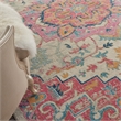 Nourison Passion 6' x 9' Ivory Pink Fabric Bohemian Area Rug (6' x 9')