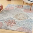 Nourison Pompeii 6' x 9' Multicolor Fabric Nautical & Beach Area Rug
