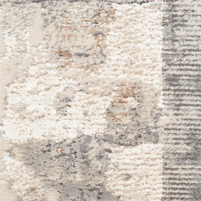 Nourison Home Eco-Friendly 8' x 10' Fabric Ivory Multicolor Area Rug