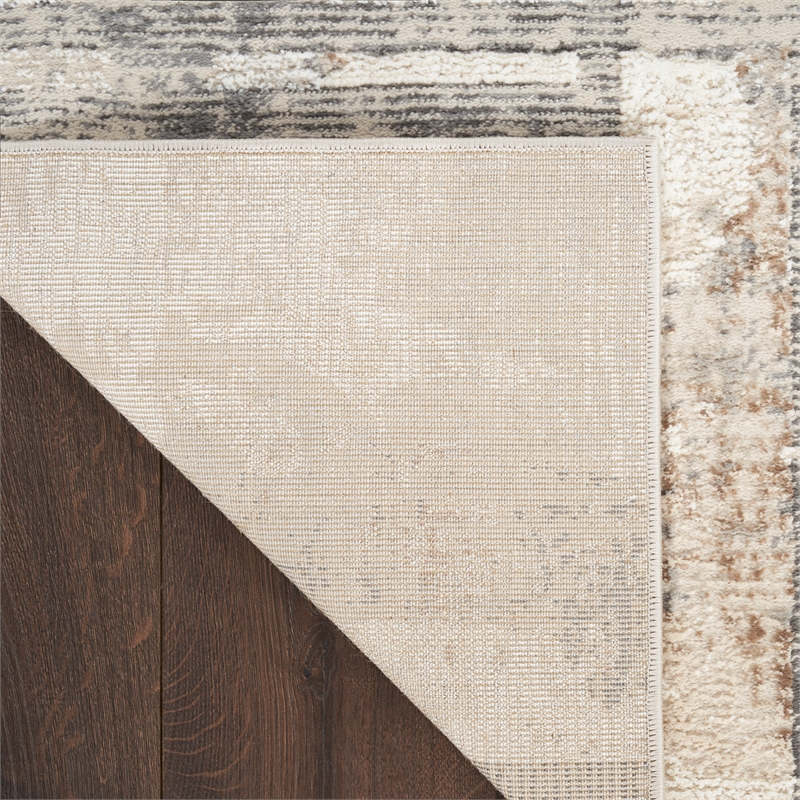Nourison Home Eco-Friendly 8' x 10' Fabric Ivory Multicolor Area Rug