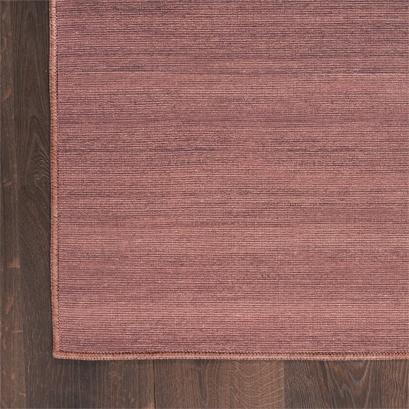 Nourison Home Washable Essentials 4' x 6' Fabric Mocha Area Rug