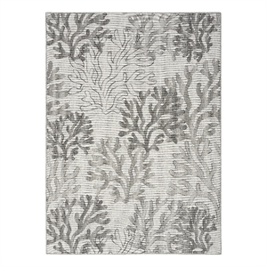 Nourison Home Garden Oasis 6' x 9' Fabric Grey Area Rug