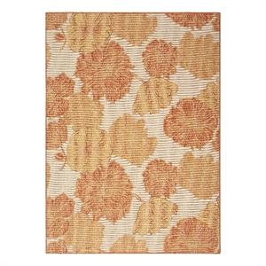 Nourison Home Garden Oasis 6' x 9' Fabric Coral Area Rug