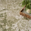 Nourison Home Astra Machine Washable 7' x 9' Fabric Ivory Green Area Rug