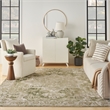 Nourison Home Astra Machine Washable 7' x 9' Fabric Ivory Green Area Rug