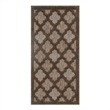 Nourison Easy Care 2' x 4' Brown Fabric Modern Area Rug (2' x 4')