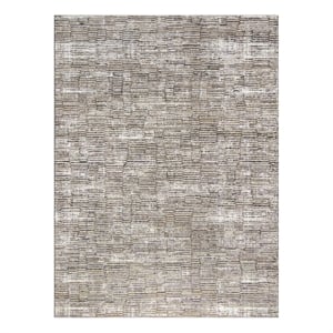 Nourison Home Eco-Friendly 8' x 10' Fabric Ivory Mocha Area Rug