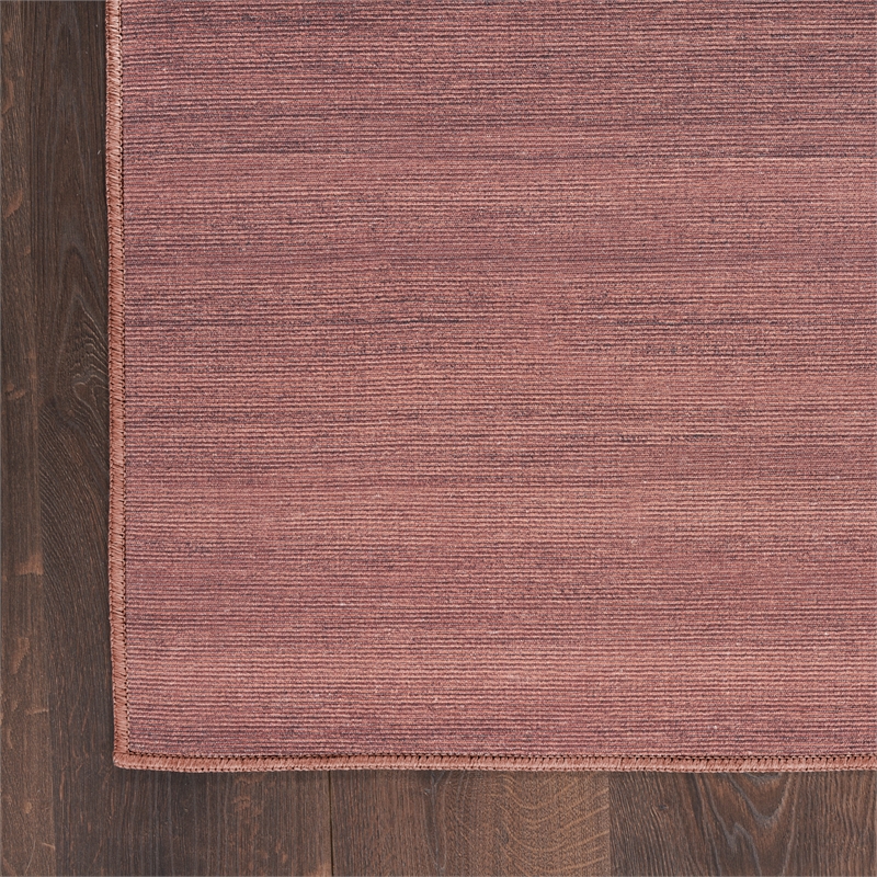 Nourison Home Washable Essentials 6' Runner Fabric Mocha Area Rug