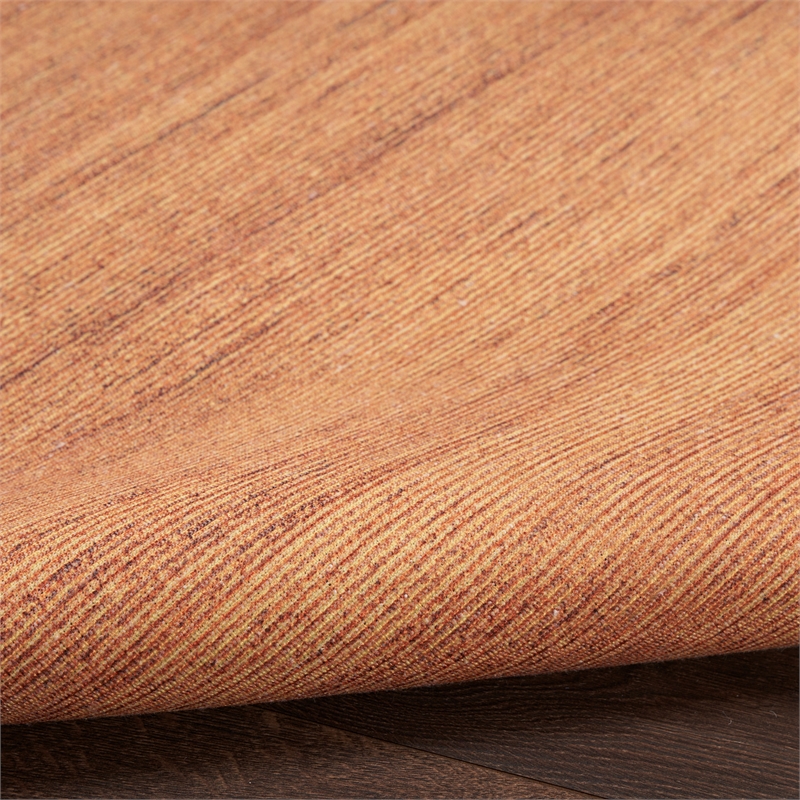 Nourison Home Washable Essentials 6' Runner Fabric Copper Area Rug