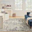 Nourison Concerto 10' x 14' Ivory Blue Gray Fabric Modern Area Rug (10' x 14')