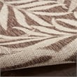 Nourison Home Garden Oasis 5' x 7' Fabric Mocha Area Rug