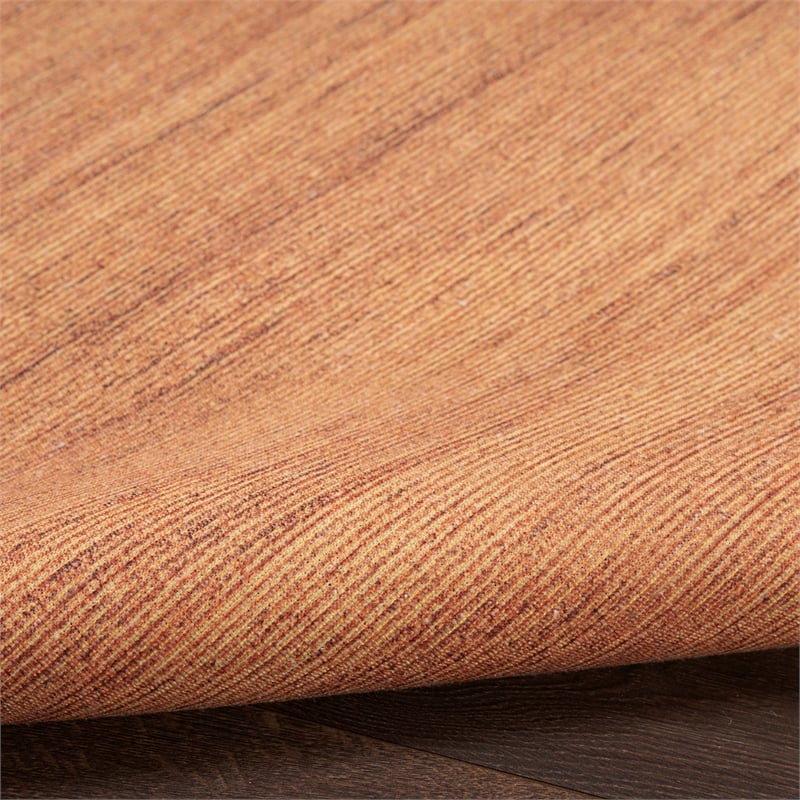 Nourison Home Washable Essentials 8' x 10' Fabric Copper Area Rug