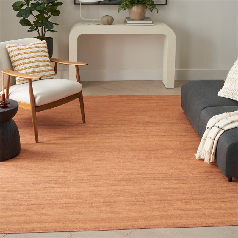 Nourison Home Washable Essentials 8' x 10' Fabric Copper Area Rug