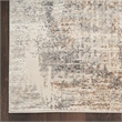 Nourison Home Eco-Friendly 8' Runner Fabric Beige Grey Area Rug