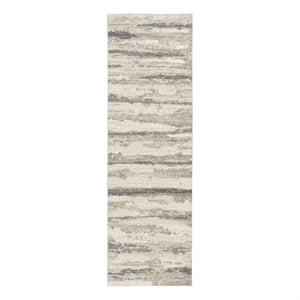 Nourison Home Eco-Friendly 8' Runner Fabric Ivory Multicolor Area Rug