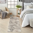 Nourison Home Eco-Friendly 8' Runner Fabric Ivory Multicolor Area Rug