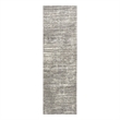 Nourison Home Eco-Friendly 8' Runner Fabric Ivory Grey Area Rug