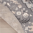 Nourison Home Elation 8' x Round Fabric Grey Area Rug