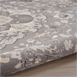 Nourison Home Elation 8' x Round Fabric Grey Area Rug