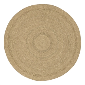 Nourison Home Natural Seagrass 8' x Round Fabric Natural Area Rug