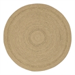 Nourison Home Natural Seagrass 8' x Round Fabric Natural Area Rug