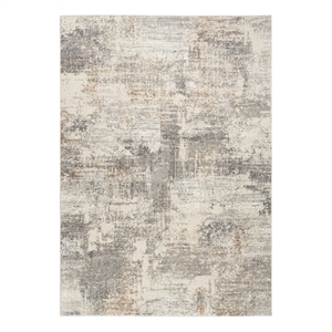 Nourison Home Eco-Friendly 6' x 9' Fabric Beige Grey Area Rug