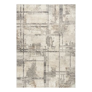 Nourison Home Eco-Friendly 6' x 9' Fabric Ivory Multicolor Area Rug