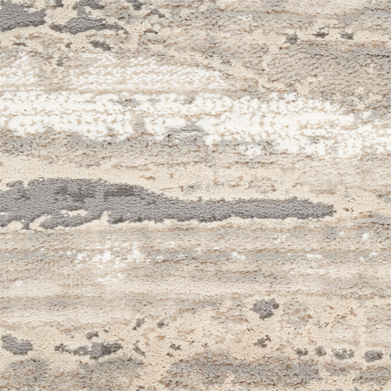 Nourison Home Eco-Friendly 6' x 9' Fabric Ivory Multicolor Area Rug