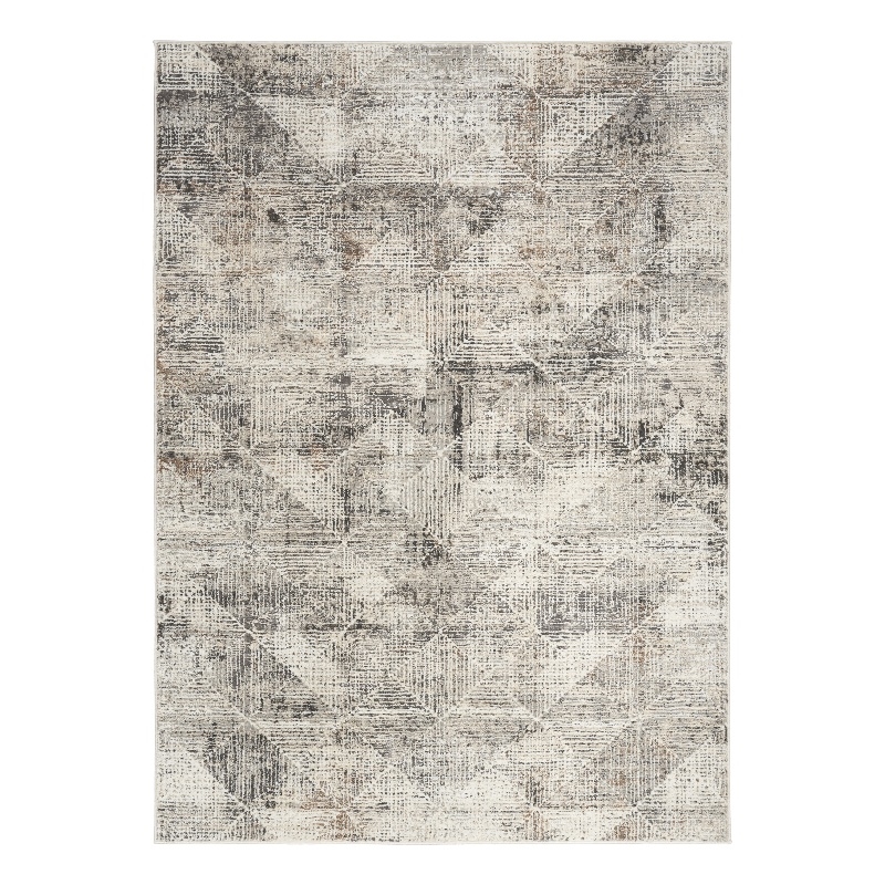 Nourison Home Eco-Friendly 6' x 9' Fabric Ivory Multicolor Area Rug