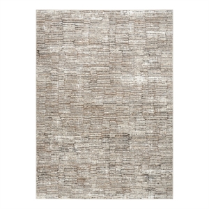 Nourison Home Eco-Friendly 6' x 9' Fabric Ivory Mocha Area Rug