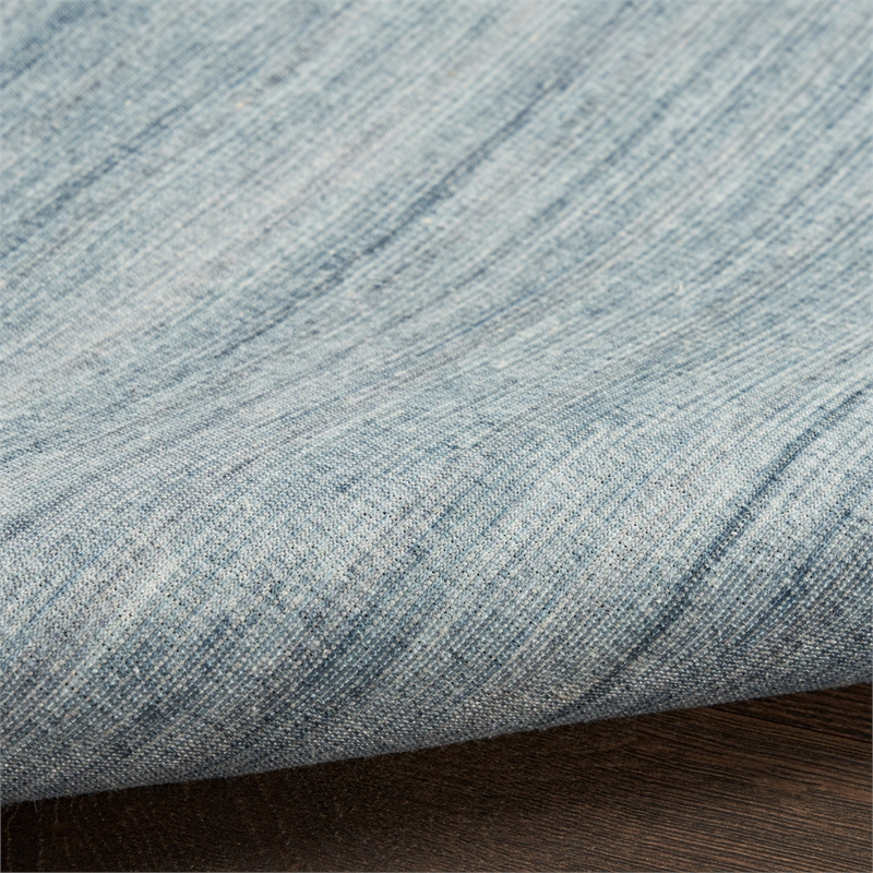 Nourison Home Washable Essentials 9' x 12' Fabric Aqua Area Rug