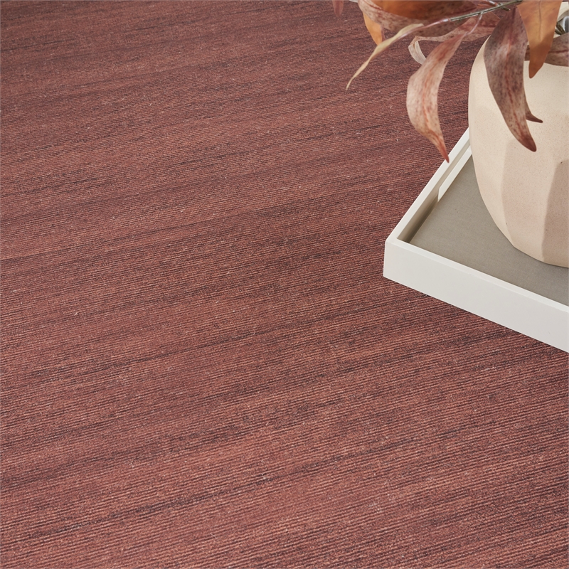 Nourison Home Washable Essentials 9' x 12' Fabric Area Rug in Mocha