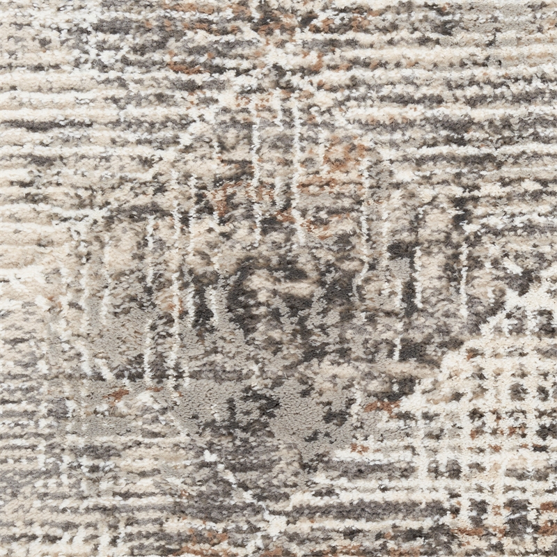 Nourison Home Eco-Friendly 5' x 7' Fabric Ivory Multicolor Area Rug
