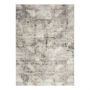 Nourison Home Eco-Friendly 5' x 7' Fabric Ivory Multicolor Area Rug