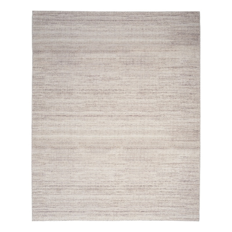 Nourison Home Washable Essentials 9' x 12' Fabric Ivory Mocha Area Rug